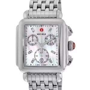 MICHELE DECO CHRONOGRAPH DIAMOND WHITE MOTHER OF PEARL DIAL